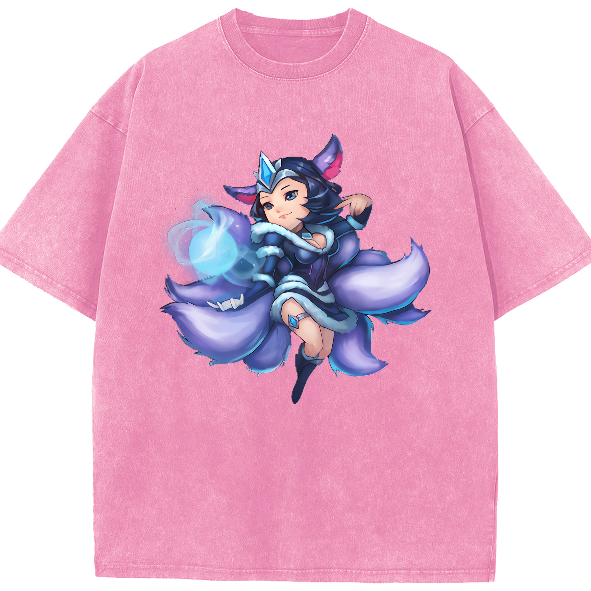 （画像用） リーグ・オブ・レジェンド League of Legends LOL 綿100% ヴィンテージ風 半袖Tシャツ（フロントプリント）